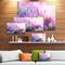 Designart - Growing and Blooming Lavender - Floral Canvas Art print